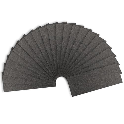 Sandpaper 120 Grit Wet Dry Sanding Sheets 9 x 3.6 Inch for Wood Furniture Finishing Metal Sanding and Automotive Polishing 21 -Sheet