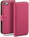 Produktbild moex Klapphülle für iPhone 6s / iPhone 6 Hülle klappbar, Handyhülle mit Kartenfach, 360 Grad Schutzhülle zum klappen, Flip Case Book Cover, Vegan Leder Handytasche, Pink