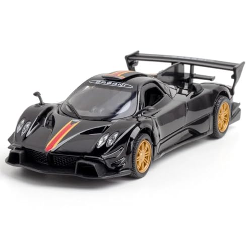 Image of 1:31 Scale Pagani Zonda Die-Cast Model Car - Pull-Back Action with Lights, with Display Tray, Collectible Toy for Kids & Adults