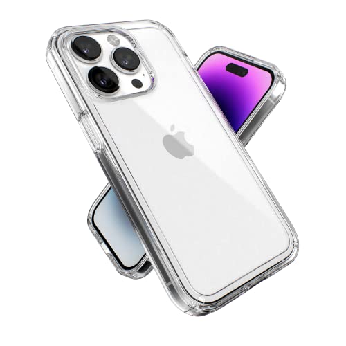 Image of Speck Clear iPhone 14 Pro Case - Drop Protection with Scratch Resistant Dual Layer Slim Phone Case for 6.1 Inch iPhones 14 Pro Cases - Anti-Yellowing & Anti-Fade Case - GemShell