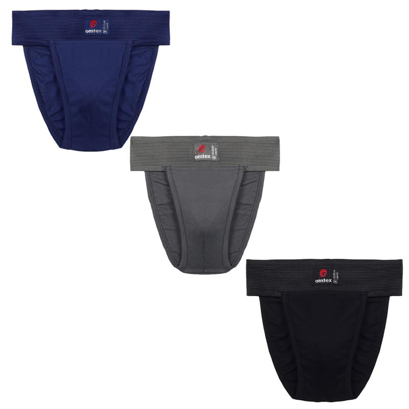 omtex Athletic Tokyo Back Covered Cotton Supporter (Pack of 3)-picture-36