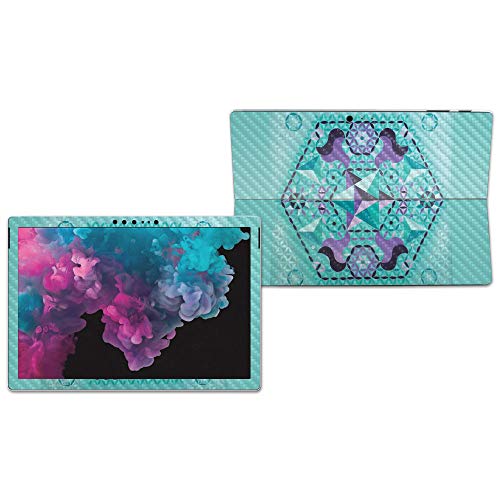 Image of MightySkins Carbon Fiber Skin for Microsoft Surface Pro 6 - Pastel Hexagon | Protective, Durable Textured Carbon Fiber Finish | Easy to Apply, Remove, and Change Styles | Made in The USA