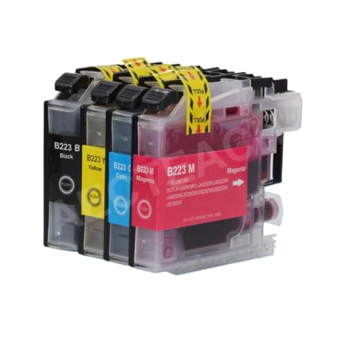 Cartouche d'encre LC221 LC223 LC225 compatible jet d'encre pour MFC-J4620DW J5620DW