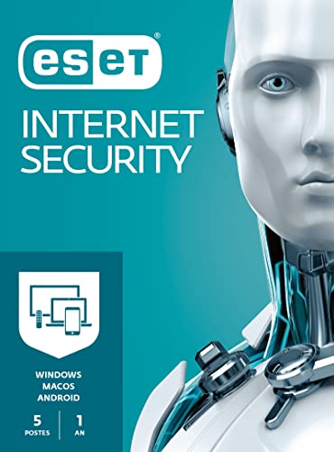 ESET Internet Security 2023 | Advanced Security | 5 Appareils | 1 An | Windows/Mac/Android | Code d'activation - envoi par email