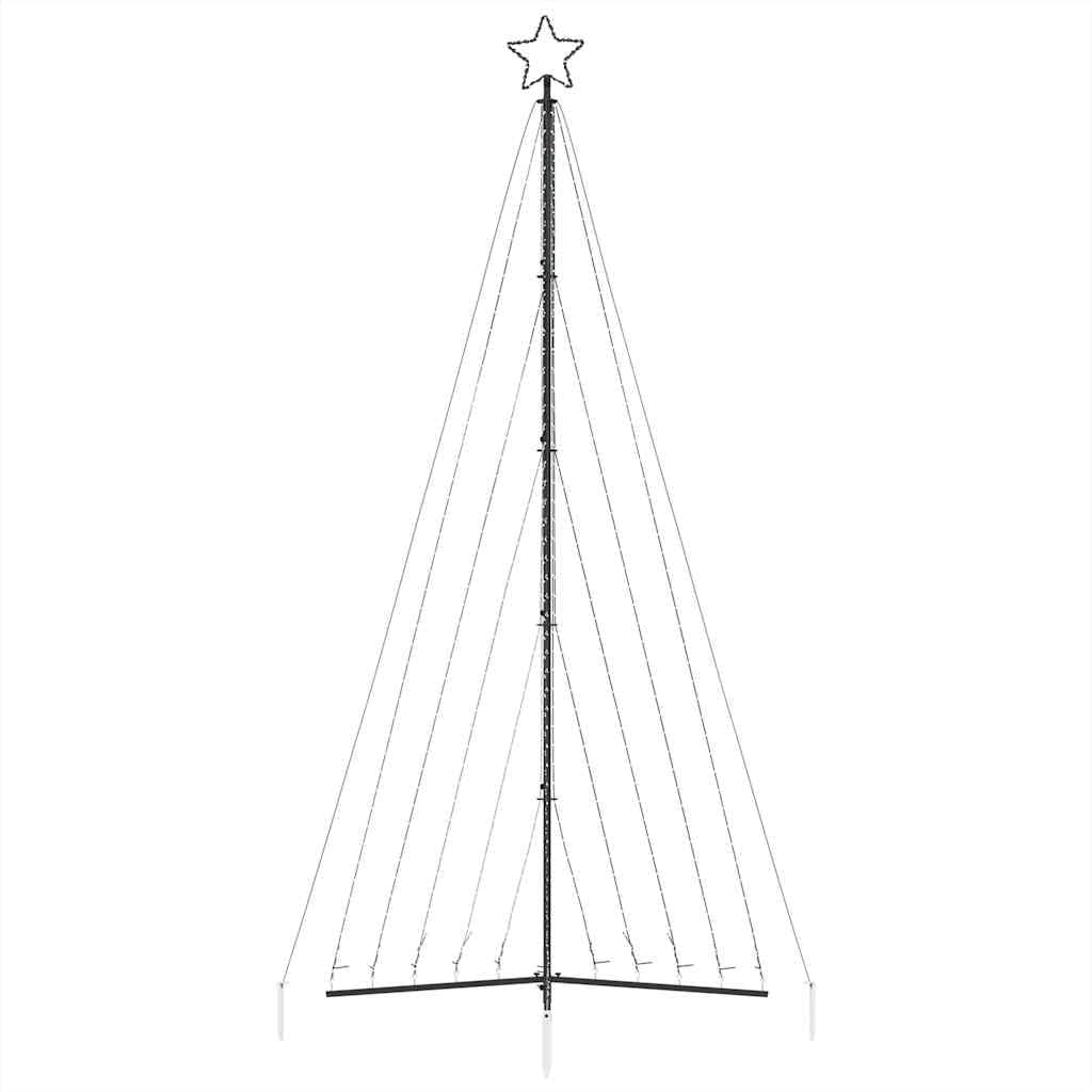 Choinka LED ciepła biel 399 cm, 570 diod LED, 8 efektów świetlnych, IP44, do użytku wewnątrz i na zewnątrz, z gwiazdą