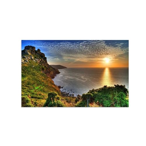 Tableau sur toile paysage marin pour habiller un grand mur de salon vide