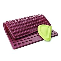 Collory Mini siliconen bottenbakvorm en deegschraper, bakmat voor hondenkoekjes en lekkernijen, bonbonvorm, siliconen vorm, anti-aanbak en voedselveilig (BPA-vrij Collory Mini siliconen bottenbakvorm en deegschraper, bakmat voor hondenkoekjes en lekkernijen, bonbonvorm, siliconen vorm, anti-aanbak en voedselveilig (BPA-vrij