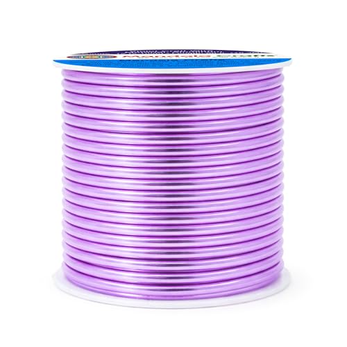 Image of Mandala Crafts 12 Gauge Violet Anodized Aluminum Craft Wire, 60 FT | Colored, Flexible, Bendable, for Bonsai, Armature, Sculpting, Wire Wrapping, Jewelry Making, Weather & Tarnish Resistant
