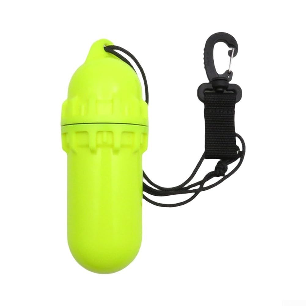 Impermeable Dry Box Cylinder ABS Buceo Key Pouch (negro)