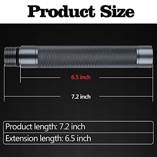 Gray CNC Machined Extension Section for Walking Stick (HS01GR)
