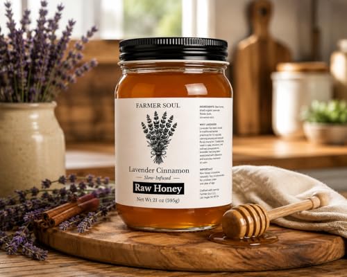 Miel cruda infusionada con lavanda Farmer Soul 21 oz miniatura 2