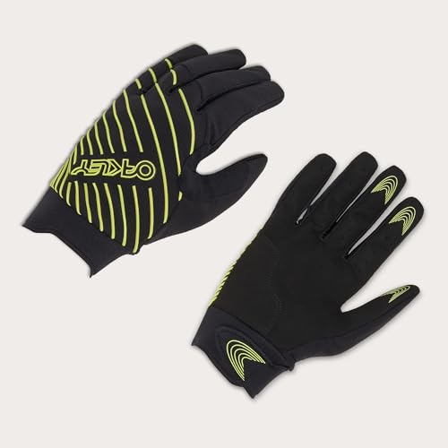 Gants de VTT Oakley Drop in 2.0 noirs et verts en taille L