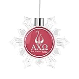 Alpha Chi Omega Sorority Snowflake Christmas Tree Ornament Decoration for Tree Party Home Holiday...