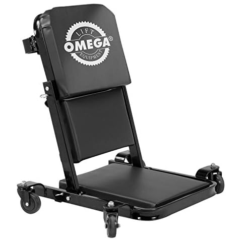 Omega 91452 Black Low Profile Z-Creeper - 450 lbs. Capacity Cover