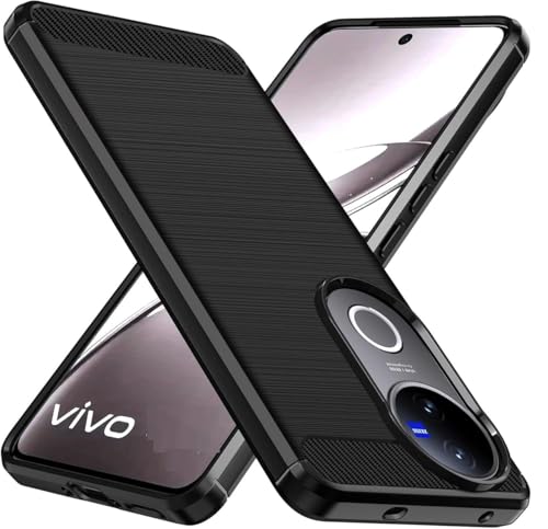 Image of Hybrid Carbon Fiber Back Case for Vivo T4R 5G / iQoo Z10R 5G (Black)