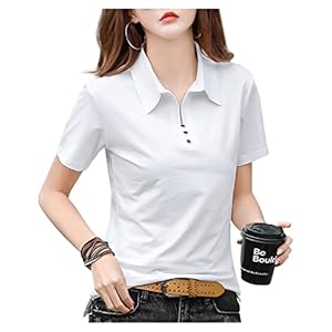 Ininuk Women’s Polo Shirt, Short Sleeve, Golf Shirt, Women’s, Uniform, Cute, Hidden Buttocks, Low See-through, Short Sleeve, Sweat Absorbent, Quick Drying, UV Treatment, Casual, Top, Stylish, Spring, Summer, Autumn