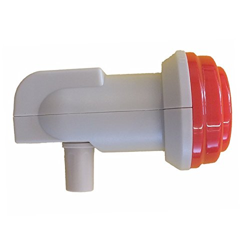Redline LNB universel Single LNB 0,1 dB 4 K Ultra HD et Full HD High Gain 70db Compatible avec l'eau