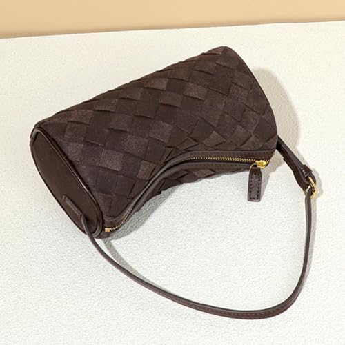 Mini Woven Bag Small Cute Suede Woven Tote Bag for Women Top-handle Shoulder Bag Summer Hobo Satchels Handbag Underarm3