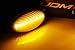 iJDMTOY Smoked Lens Amber Full LED Front Side Marker Lights Compatible With 2002-2006 R50 R52 R53 MINI Cooper, Replace OEM Fender Sidemarker Lamps