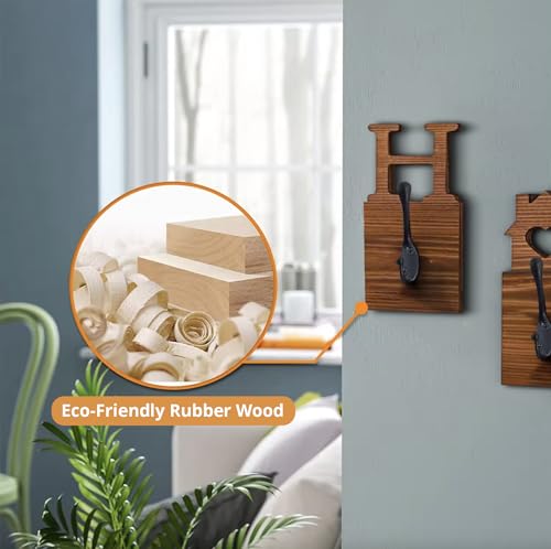 Rusticcoathooksforhangingkeyshatsorbathroomtowelssetof4wallmountedwoodenhangersforentrywaymodernfarmhouseindustrialblackmetalwoodhomedecornewhomehousewarminggift  Urban Country Home Decor Rustic coat hooks for hanging keys hats or bathroom towelsset of 4 wall mounted wooden hangers for entryway modern farmhouse industrial black metal wood home decor new home housewarming gift  urban country home decor