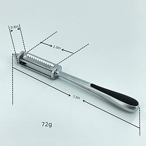 Wsryycc 2-Piece Zinc Alloy Fruit And Vegetable Peeler, Used To Make Salad, Potatoes, Cucumbers, Carrots, Fruit Peeler, Shredder, Eye Popper, Multifunctional Kitchen Melon Peeler #TOP2