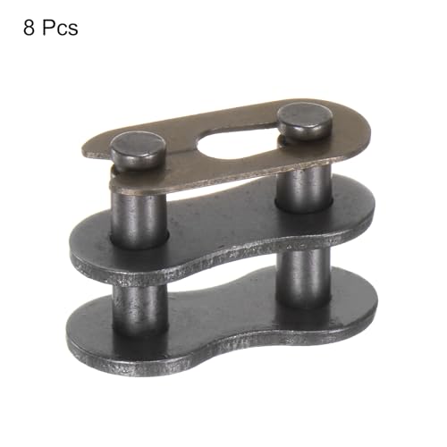 QUARKZMAN 8 Stück 10B-1 Rollenketten Verbindungslinks 15,875 mm Teilung Kohlenstoffstahl Master Verbindungsstück, Ketten Master Links für 10B-1 Kette