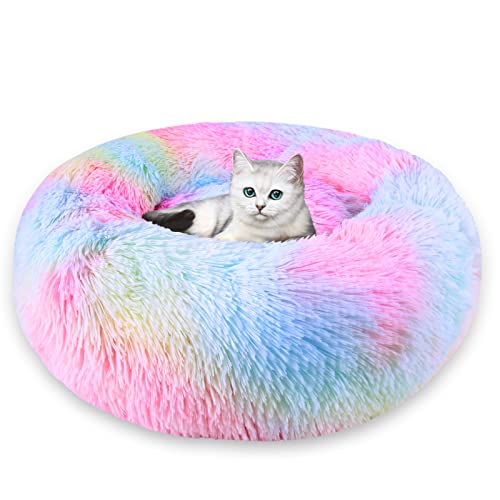 Cama para Gatos Lavable, Cama Perro Cálido Felpa Suave,Cama Interior Invierno para Mascotas,Resbalón Prueba (Medium) Cover