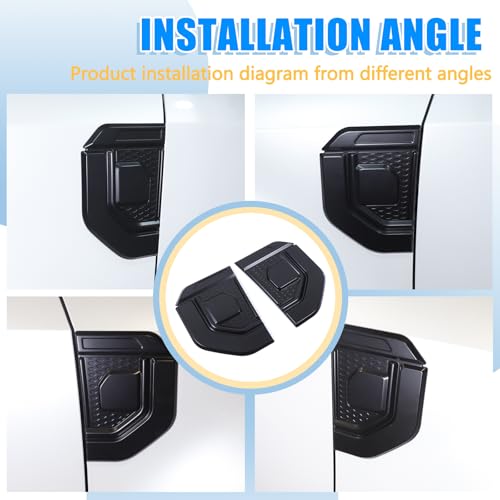 Cubierta de ventilación lateral del automóvil con bisel de admisión aerodinámico 4
