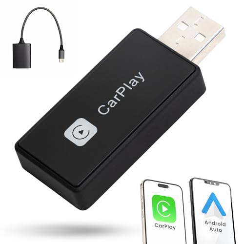 USB CarPlay,(Adaptador Carplay inalámbrico para iOS y Android Auto,Requiere Coche con CARPLAY, Compatible con vehículos Desde 2016, Carplay Coche + Cable Adaptador ACTUALIZADO 2025 (Tipo C) USB CarPlay,(Adaptador Carplay inalámbrico para iOS y Android Auto,Requiere Coche con CARPLAY, Compatible con vehículos Desde 2016, Carplay Coche + Cable Adaptador ACTUALIZADO 2025 (Tipo C)