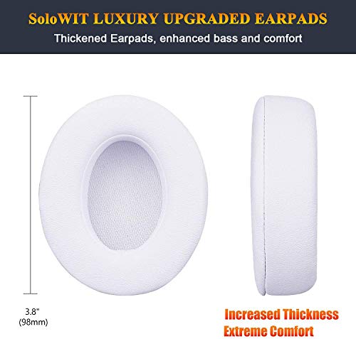 Professional Replacement Ear Pads Cushions, Earpads Compatible with Beats Studio 2.0 & 3 Wired/Wireless with Soft Protein Leather/Noise Isolation Memory Foam/Strong Adhesive Tape