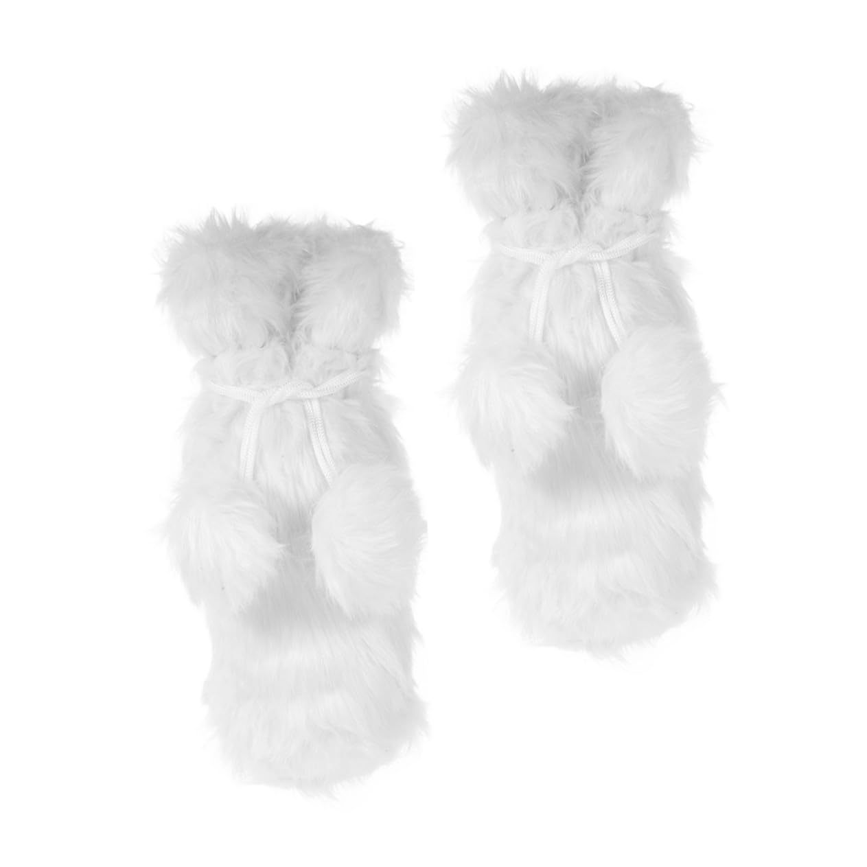 ABOOFAN 6 Pièces Ensemble de Bouteilles de Noël enveloppes de Bouteille de noël de vin Sacs de vin de de Mariage Peluche Blanche