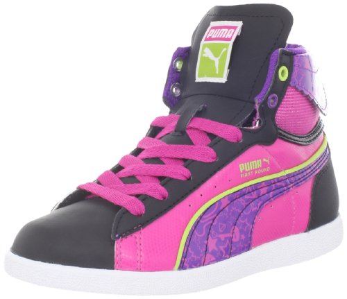 PUMA Girl's First Round Secret Pok Jr., Black/Purple