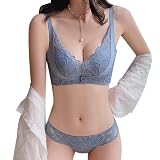 [ANGJ] ブラジャー ショーツセット 超盛れブラ・ノンワイヤ・谷間メイク・柔らかい・締め付け感ない・通気 美胸 ブラ