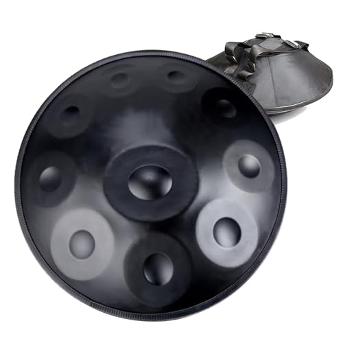 Handpan Steel 10 Notas 22in Negro 440Hz ORANGES miniatura 1