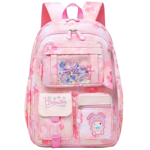 HANXIUCAO Sacs d'école pour filles Sac à dos avec...