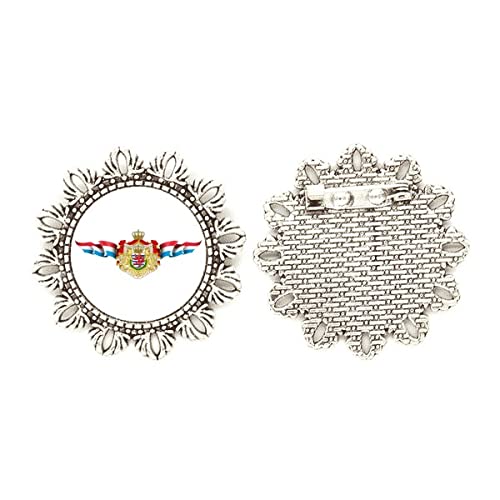 Broche de Luxemburgo con flor de plata coleccionismo de alta joyería