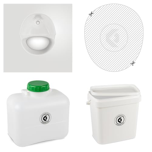 Kildwick FreeLoo M Bausatz - Komposttoilette ohne Gehäuse - Klassik XL weiß