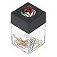PATIKIL Magnetischer Papierclip-Halter-Spender, Große Kapazität Papierclip-Organisatoren mit magnetischem Deckel für Schreibtischbedarf, Büro, Klassenzimmer, Zuhause, Schwarz
