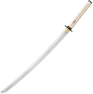 Musashi - Umi æµ· 1060 and 1045 Steel Blade Clay Tempered Samurai Sword Katana. for Collection, Gift, Straw Mat Cutting Practice
