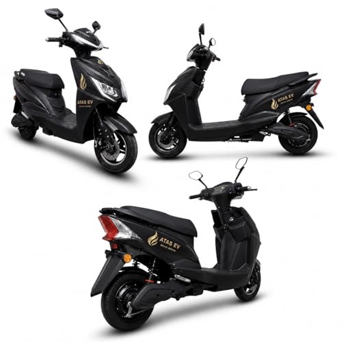 Image of Nozzel Electric Scooter, 60V 30Ah Battery Lead Acid, 45 km /h Speed, 70+ KM Range, Remote Lock, Anti-Theft Brake, Low Maintenance (Black)