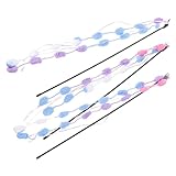 POPETPOP 3pcs Colorful Interactive Cat Teaser Wands Engaging Teaser Stick Toys for Indoor Cats Promote Bonding Fun Playtime for Kittens and