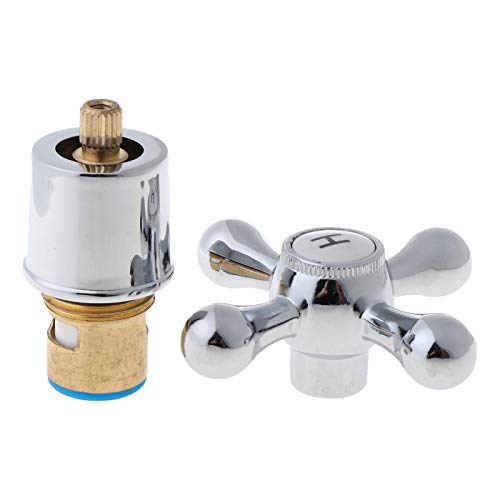 Ocobudbxw Maniglia del Rubinetto 1 Set Maniglia a Croce in Rame Maniglia del Rubinetto del lavandino del Bagno per la Cucina Accessorio per Il Bagno