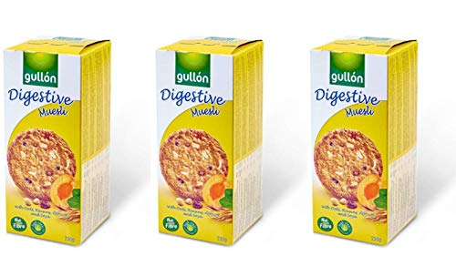 Gullon Digestive Muesli Cookie Biscuits - 12.88 oz - 3 Pack