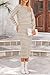 PRETTYGARDEN 2 Piece Skirts Sets For Women Fall Fashion 2025 Striped Sweater Dress Knit Lounge Travel Outfits Winter Clothing (Apricot Stripe,Medium)