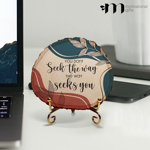 Image of MOTIVATIONAL GIFTS Seek Wooden Motivational Quotes Table Decorative Gifts Wood Showpiece For Office Table Living Room