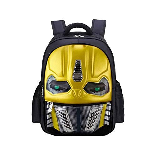 LINRUS Mochila Escolar Transformers  Nylon Impermeable  para Niños de Escuela Primaria