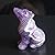 HLbshi Hand Carved Gemstone Crystal Wolf Figurine Animal Statue Carving Office Home Decor Collections 2'' (Purple Amethyst)