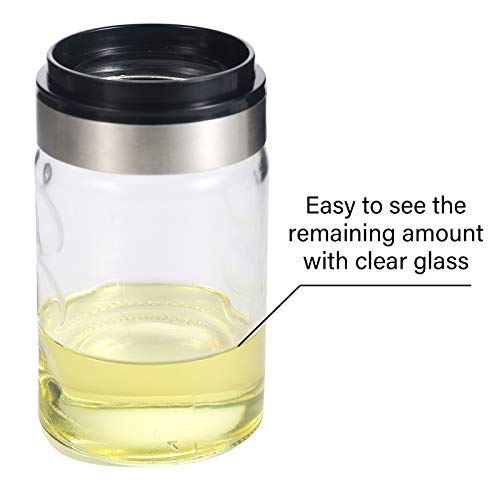 Miupoo Honey Jar With Spoon Cover,Wave Non Slip Design Glass Honey Bottle Stir Stick,Transparent Of Honey Container,Honey Pot With Spoon Lid Design Kitchen Supplies #TOP4