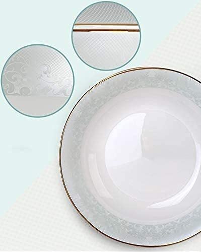 Zestawy obiadowe Zestaw naczyń, Porcelana kostna 50-szt. Bankiet, Luksusowa zastawa stołowa z porcelany kostnej, Serwis dla 10 europejskich osób w stylu retro