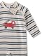 Sanetta Baby-Overall off-white | Praktischer und bequemer Strampler aus 100% Baumwolle für Jungen. Baby Overall